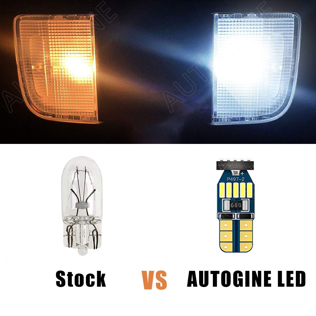 AUTOGINE close-up of dome and map lights delivering brighter cabin visibility