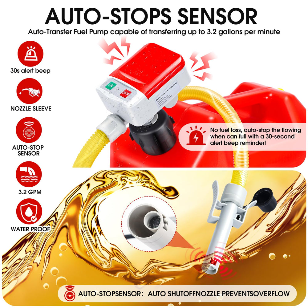 AUTOJDM hose and four adapters laid out, ensures multi-can compatibility