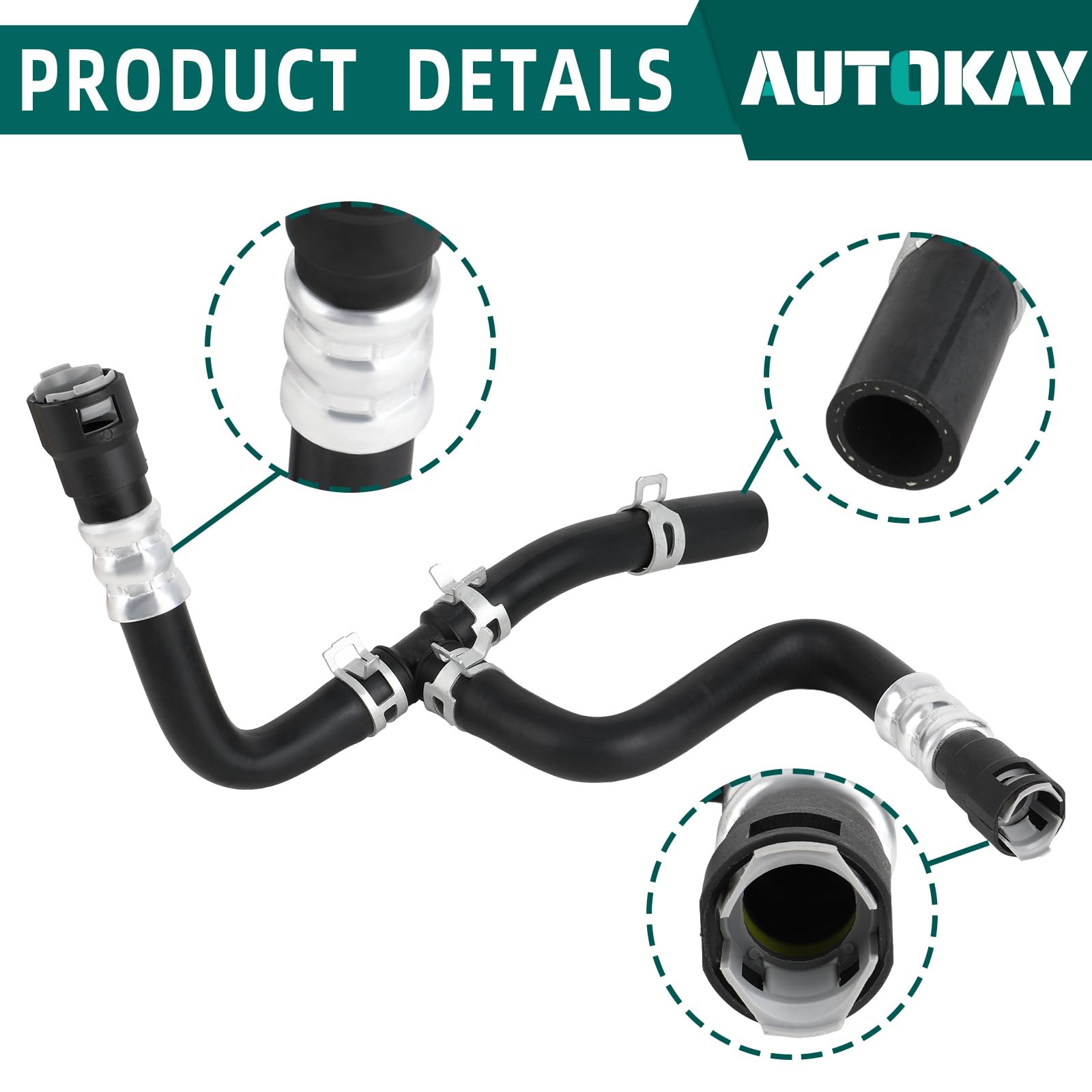 AUTOKAY hose end fitting detail ensuring correct OEM connection