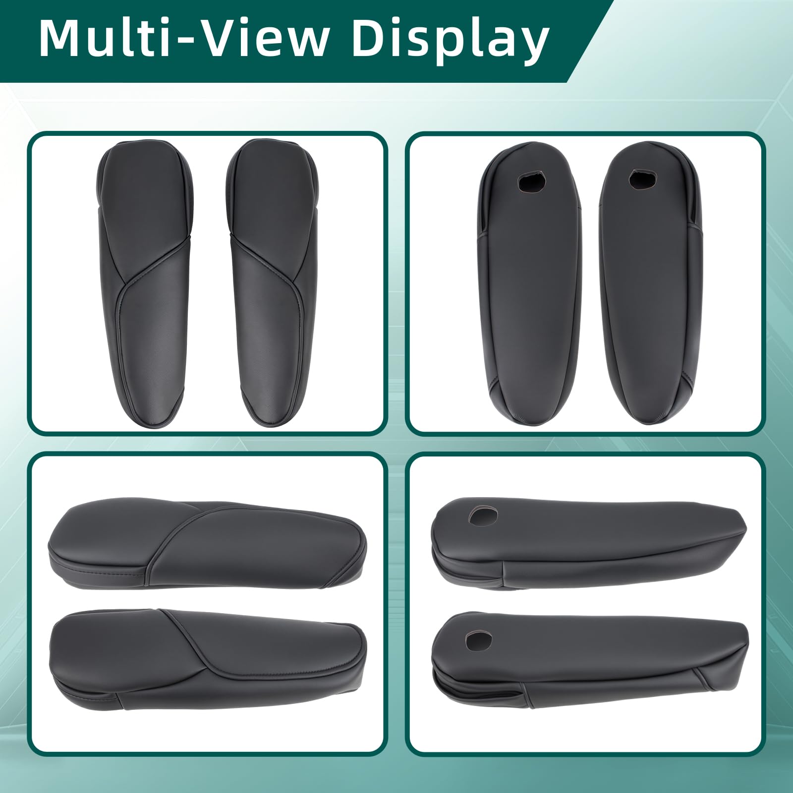 AUTOKAY armrest cover side profile showing slim fit and ergonomic shape