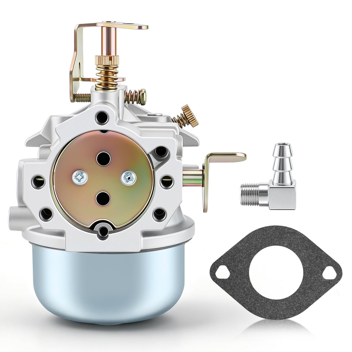 AUTOKAY front view of carburetor showing fitment and clean casting for easy replacement
