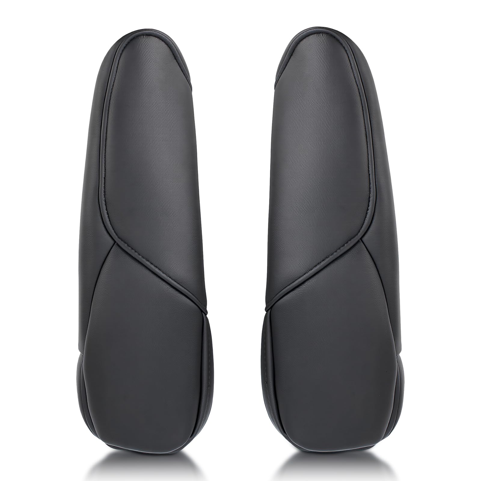 AUTOKAY front armrest cover front view showing sleek black finish and renewed look