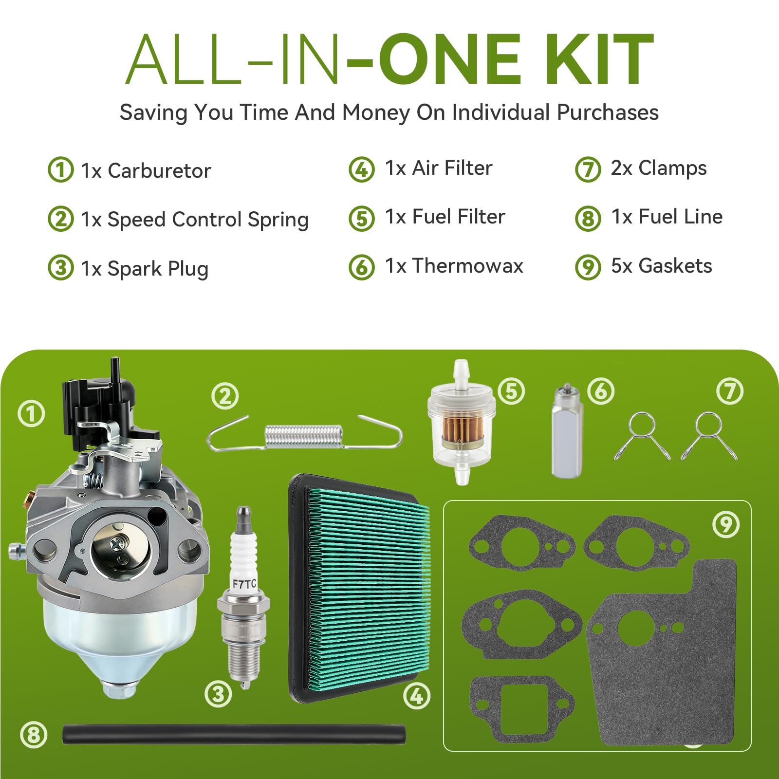 AUTOKAY technician replacing carburetor on mower showing practical DIY repair benefit