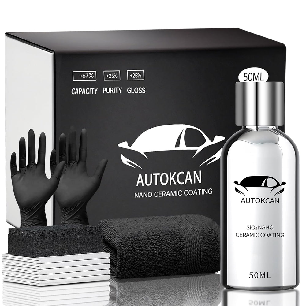 Autokcan front bottle 50ml showing product and compact packaging benefit