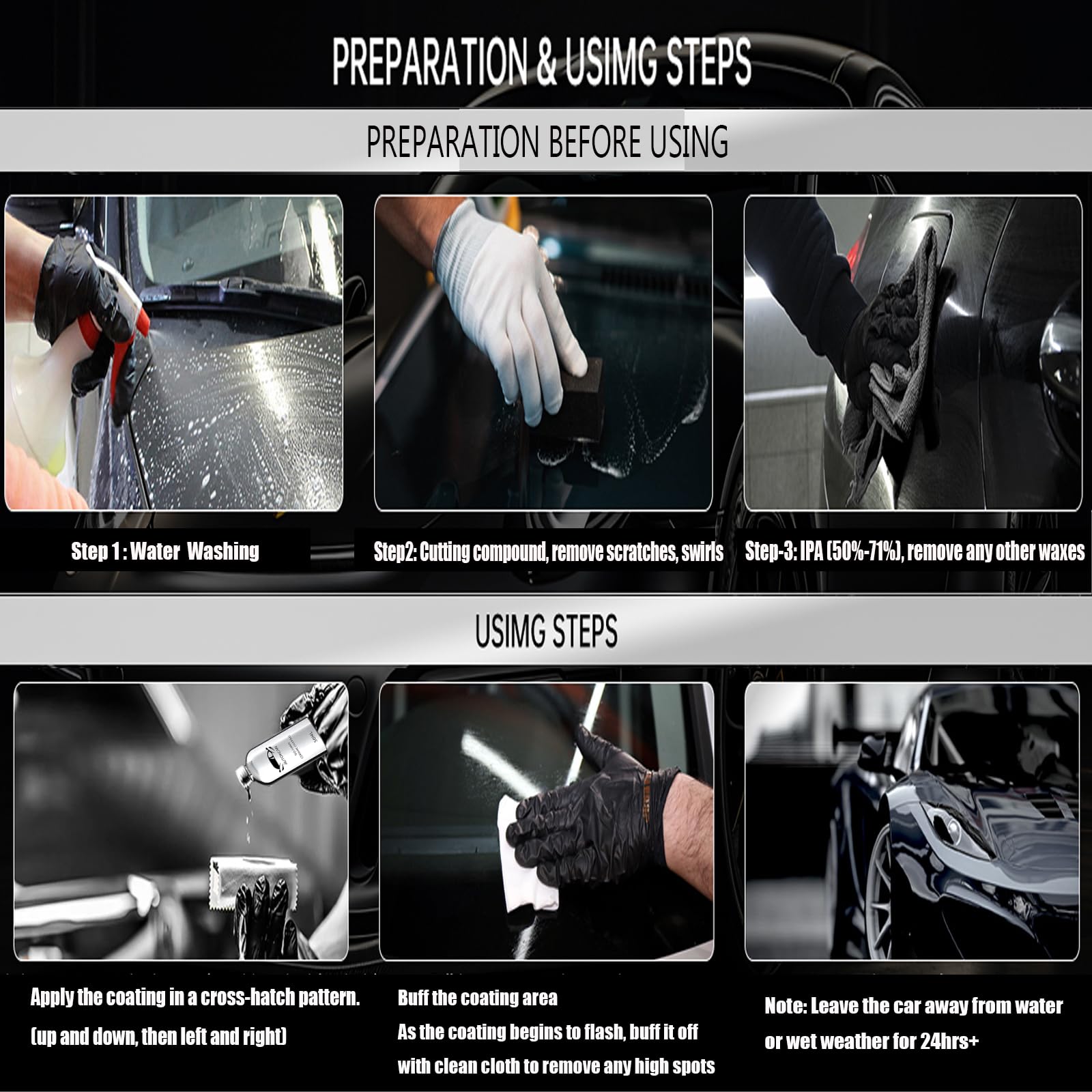 Autokcan kit with gloves and cloth showing all-in-one prep and application convenience