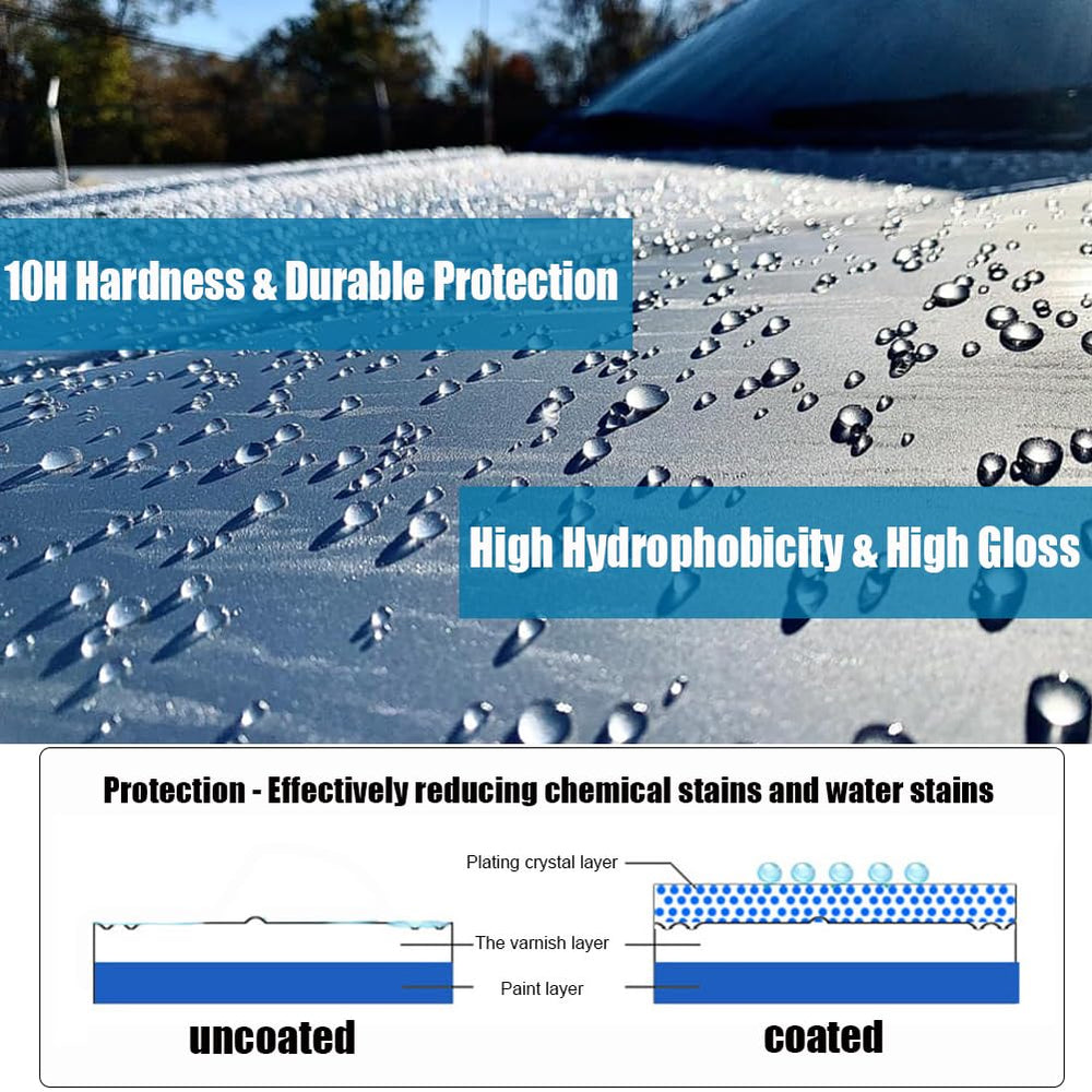 Autokcan surface sheen closeup revealing mirror-like paint restoration benefit