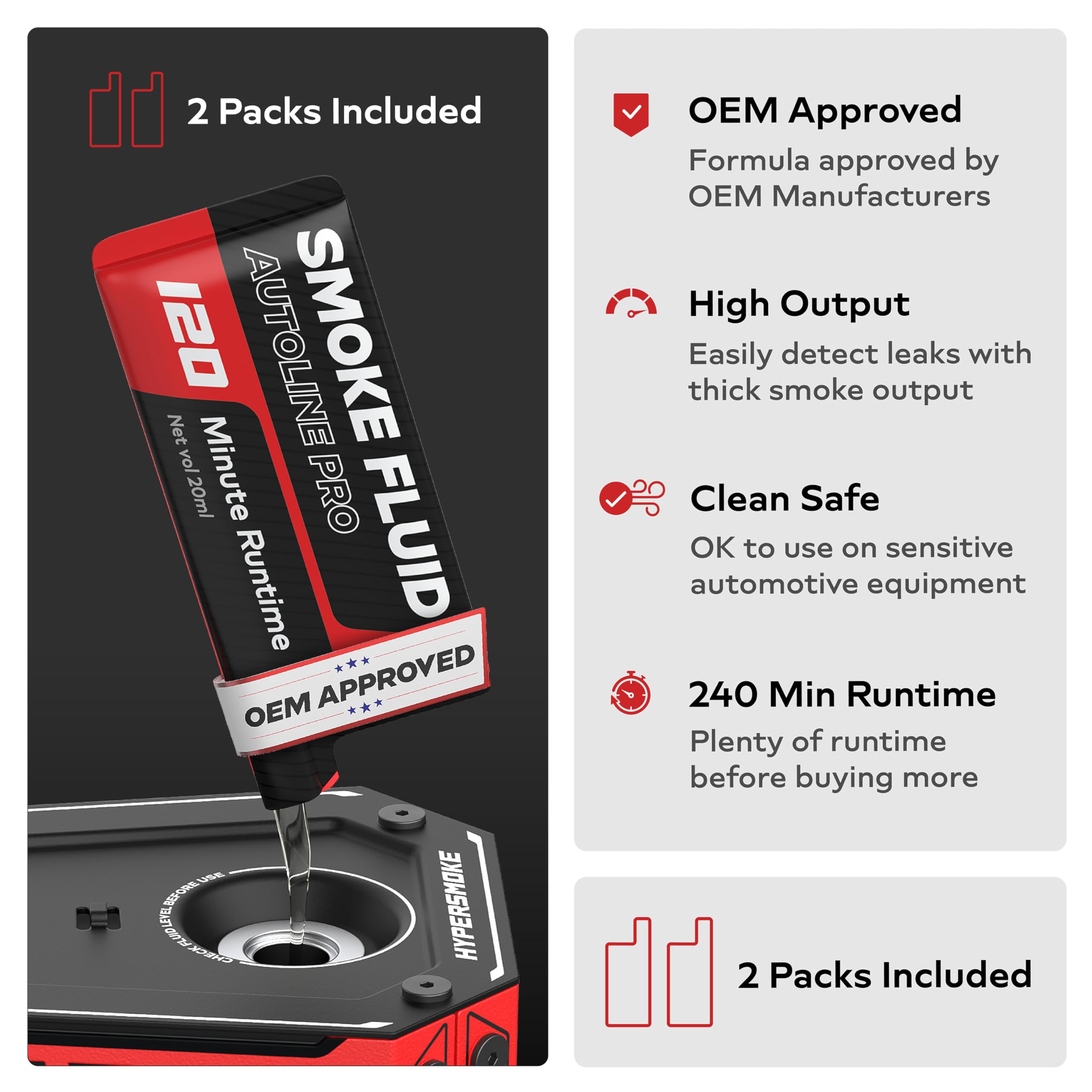 AutoLine Pro connected to turbo intake to find boost and intake leaks quickly