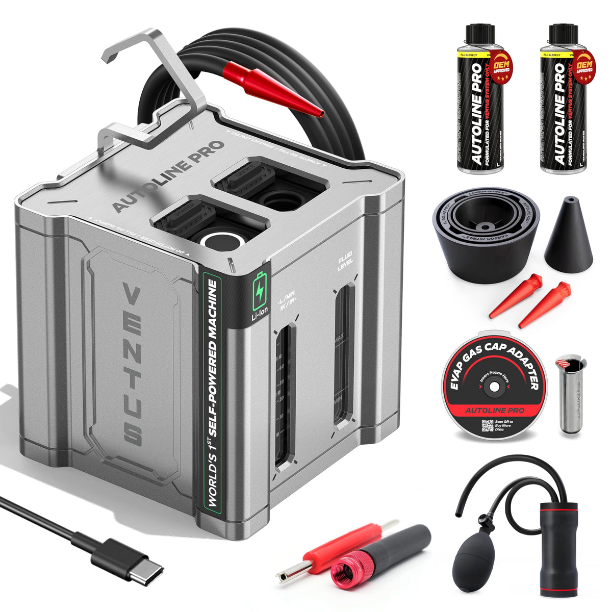 AutoLine Pro Ventus front view showing compact design and portability