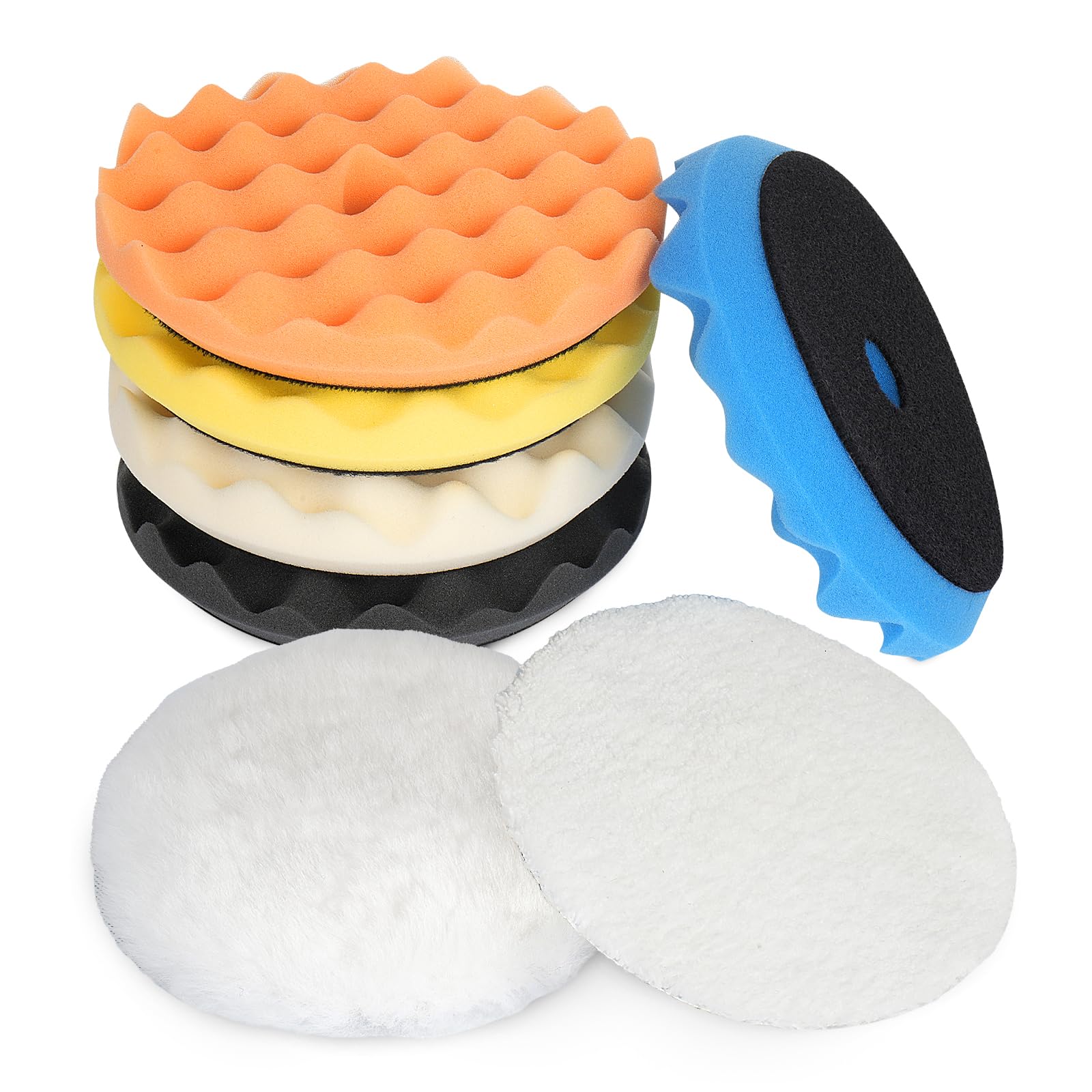 Autolock front packaging of 7-piece 5 inch pads showing kit benefits
