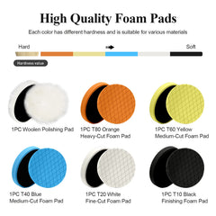 Autolock wool pad detail showing dense fibre for aggressive compounding and fast defect removal