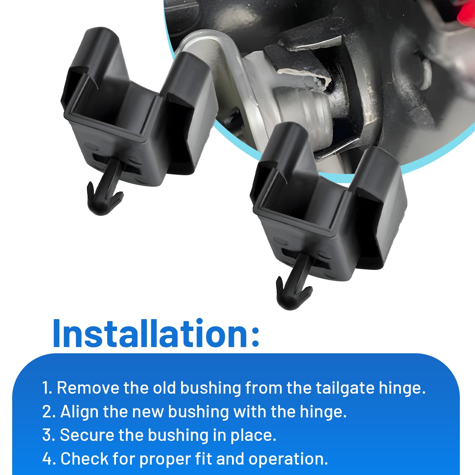 Automkt brushed finish focus showing two holes and clean flush-mounted look