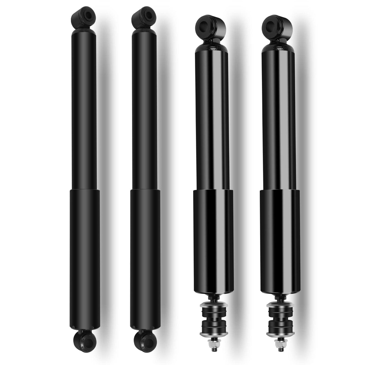 AUTOMUTO front and rear shocks kit front view showing complete set and fitment benefit