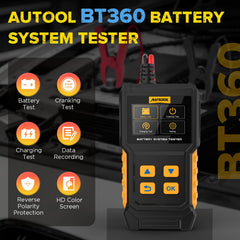 AUTOOL BT360 close-up clamps and connection points protecting against reverse polarity