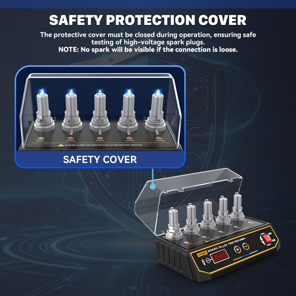 AUTOOL SPT360 plug insertion demo demonstrating secure contact and safe testing