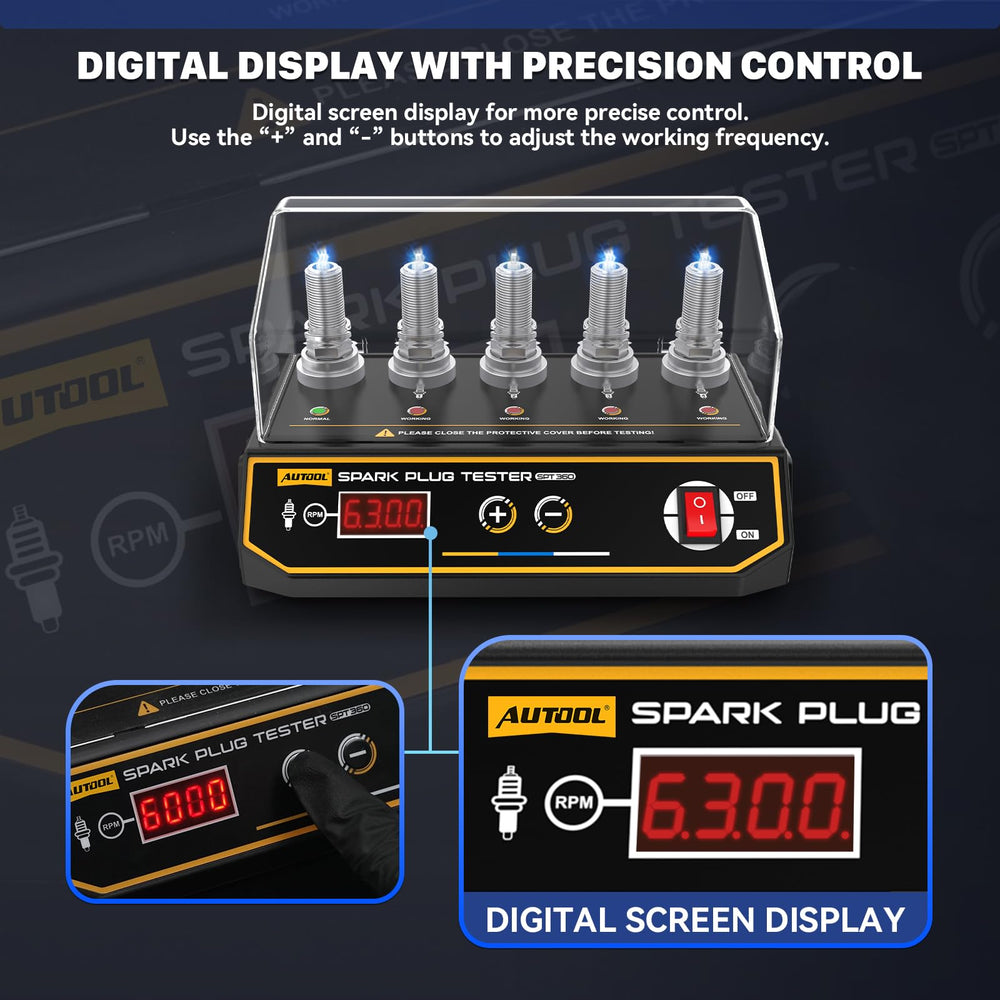 AUTOOL SPT360 transparent protective cover closed to prevent electric shock