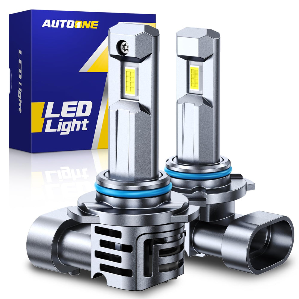 AUTOONE 9006 front view pack of 2 showing plug-and-play design and bright output