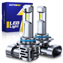 AUTOONE 9006 front view pack of 2 showing plug-and-play design and bright output