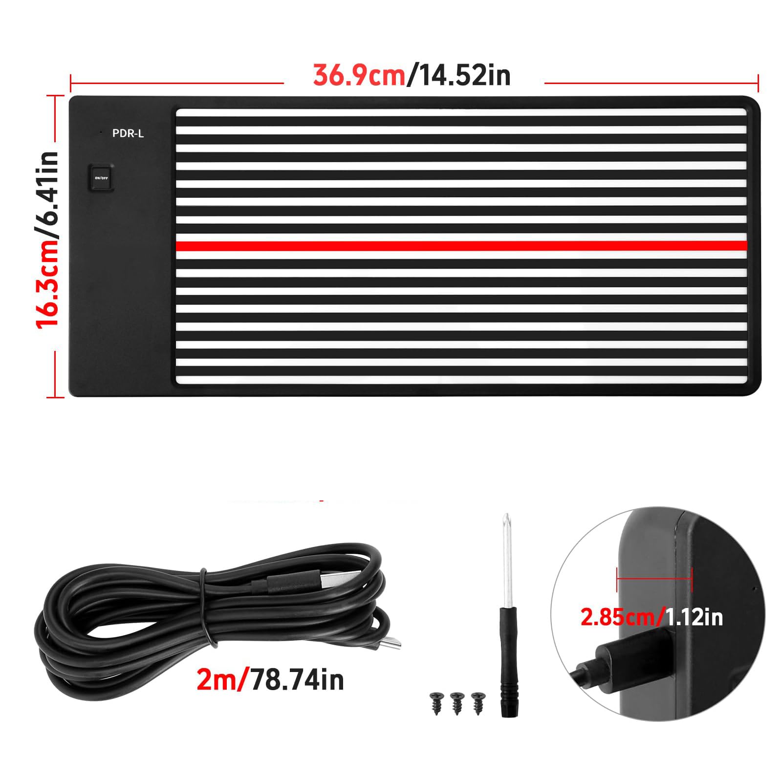 AUTOPDR package contents with USB cable showing ready-to-charge convenience