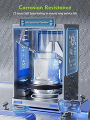 AUTOPTIM chrome finish reflecting light to resist rust and maintain polished appearance
