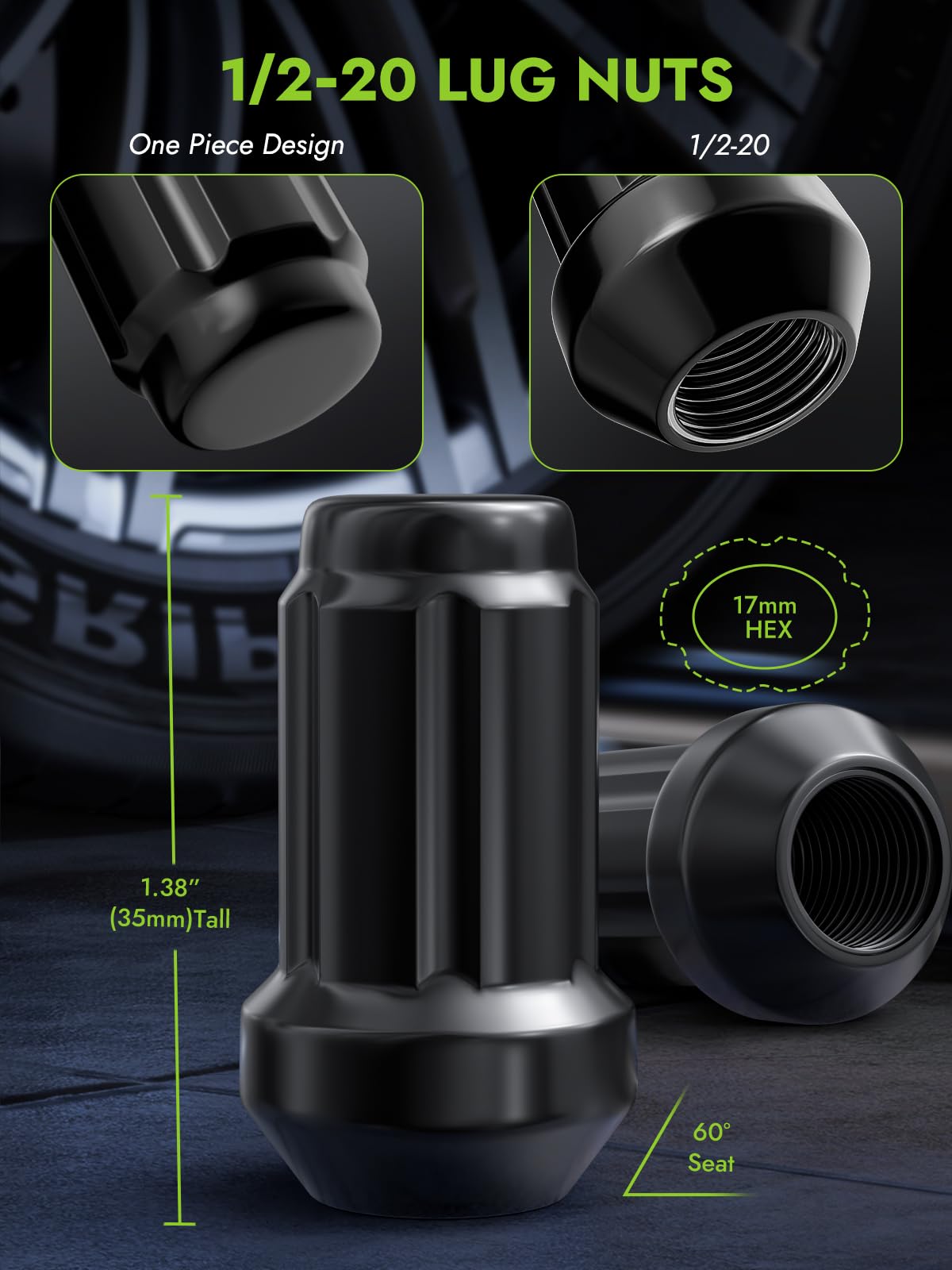 AUTOPTIM close-up of nut threads and finish, shows precise fit for safety