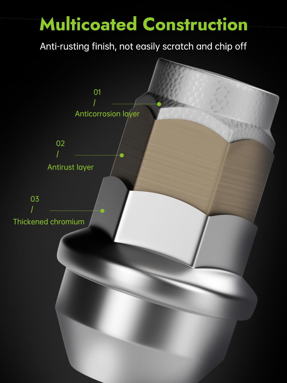 AUTOPTIM closed-end top view keeping debris out for longer thread life