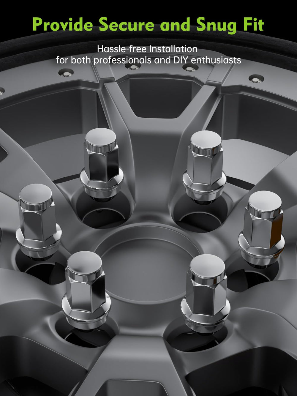 AUTOPTIM lug nut beside 21mm socket showing proper tool fit and easy installation