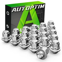 AUTOPTIM chrome lug nuts front pack, shows all twenty for quick replacement