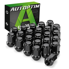 AUTOPTIM front view of 24-piece lug nut set showing organized package and convenience
