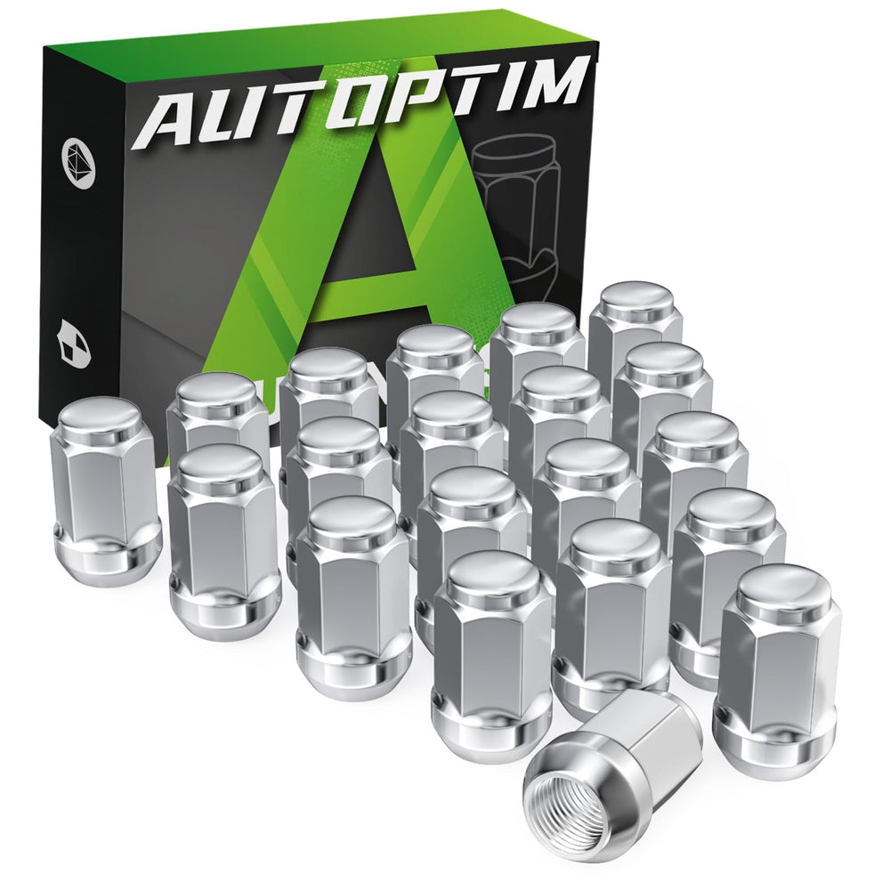 AUTOPTIM front view of packaged lug nuts showing quantity and finish benefit