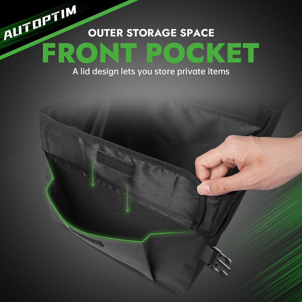 AUTOPTIM in trunk filled with groceries demonstrating spill protection