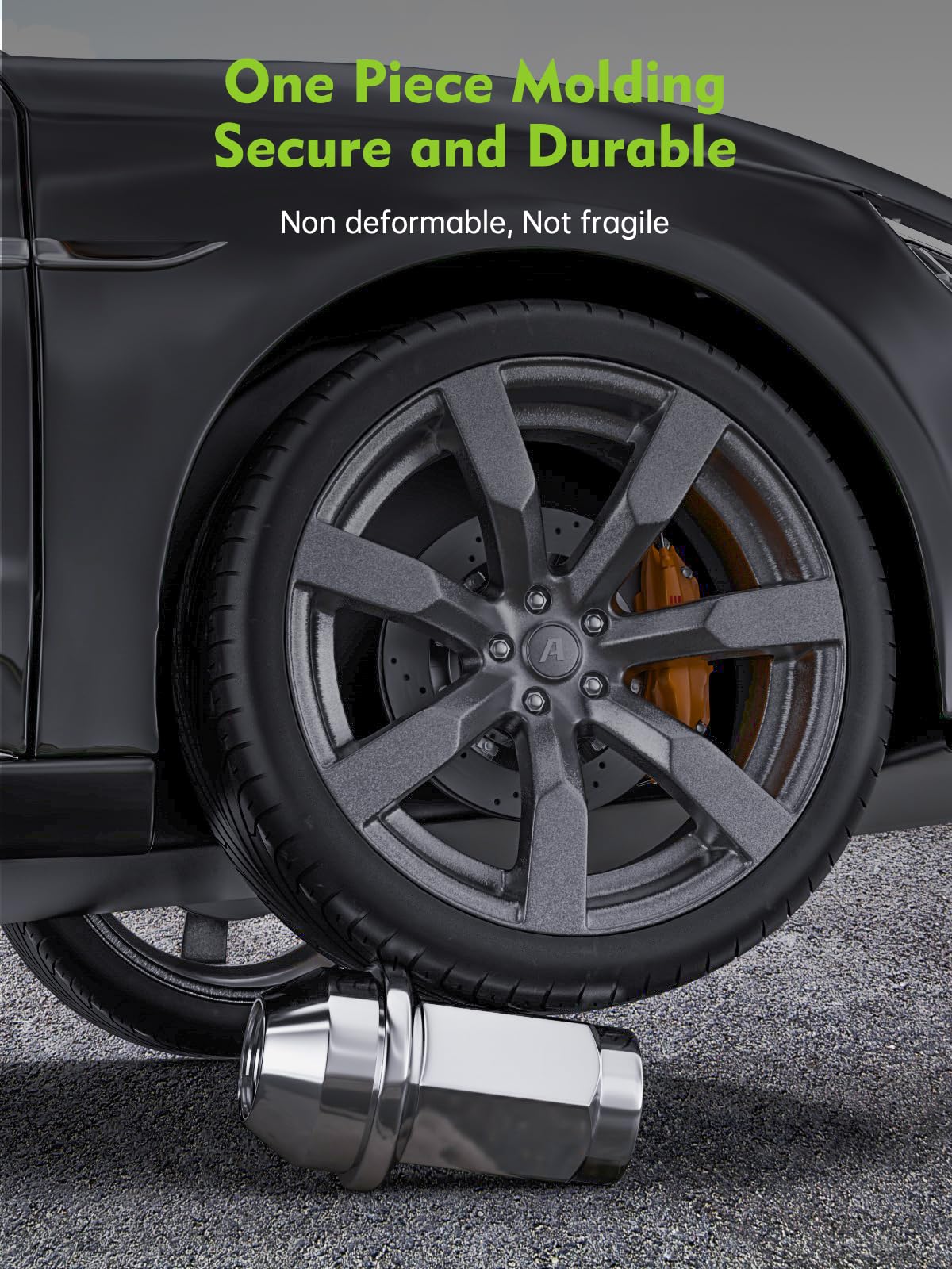 AUTOPTIM lug nuts being mounted in a garage demonstrating professional appearance