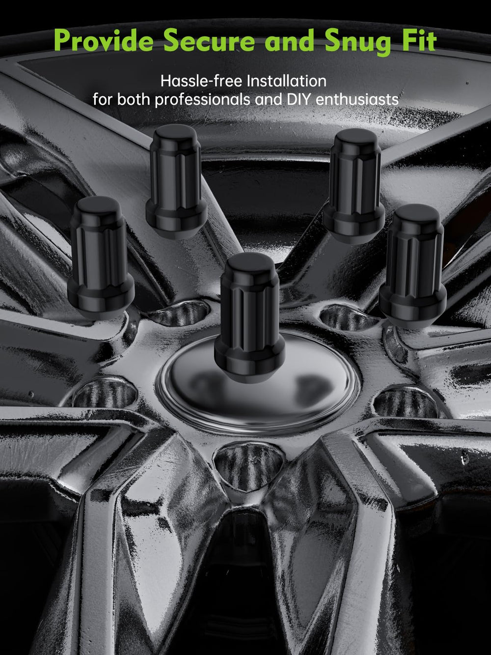AUTOPTIM nuts being fitted in a garage, illustrates straightforward installation