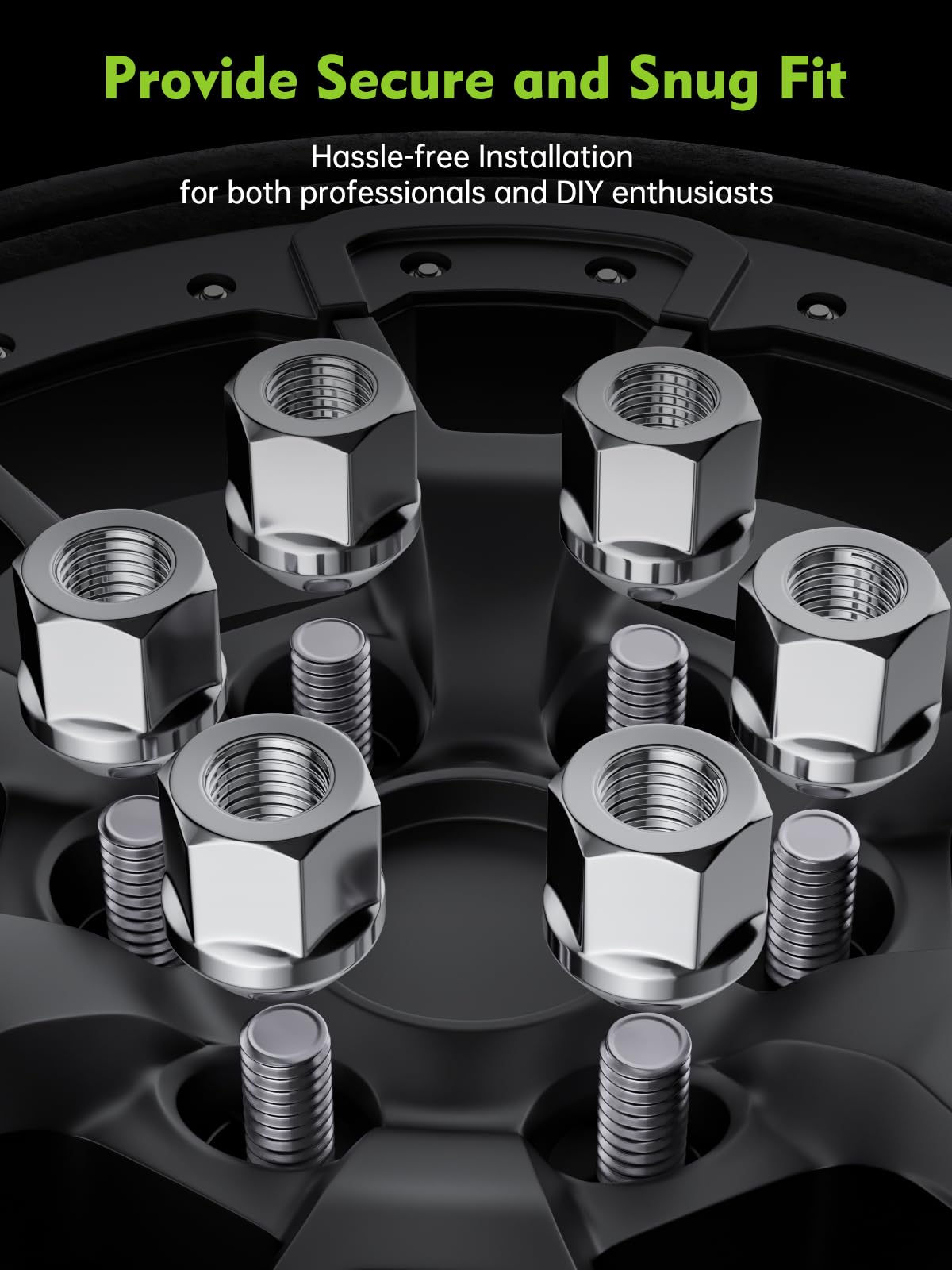 AUTOPTIM scale shot with all 20 nuts laid out showing pack quantity and size