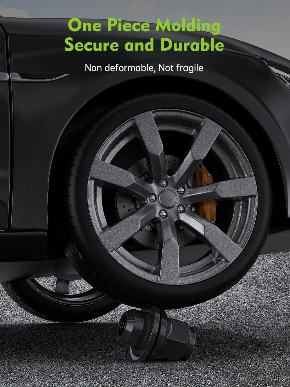 AUTOPTIM lug nut with socket showing 13/16" hex tool compatibility benefit