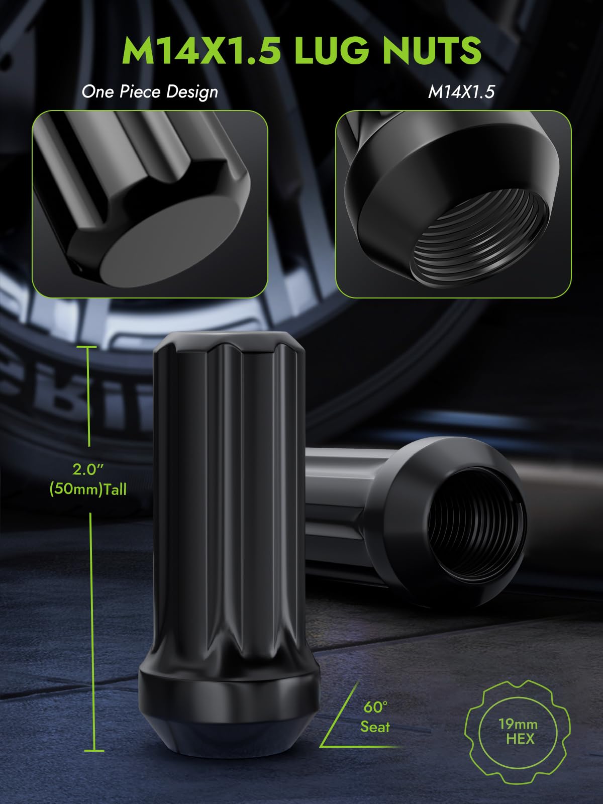 AUTOPTIM close-up of M14 x 1.5 threads highlighting precise fit and strength