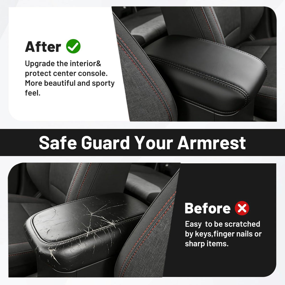 Autorder armrest in use with driver resting arm showing added comfort
