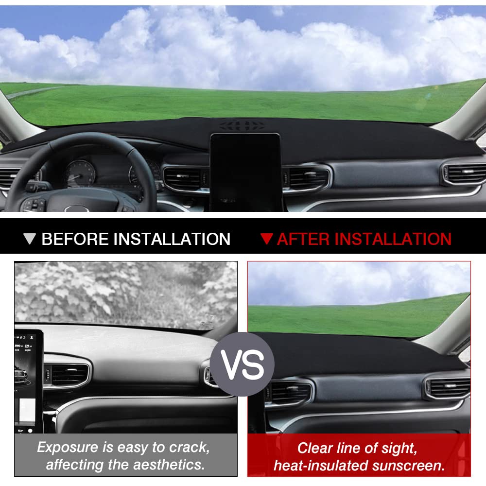 Autorder dashboard cover installed driver side reducing glare
