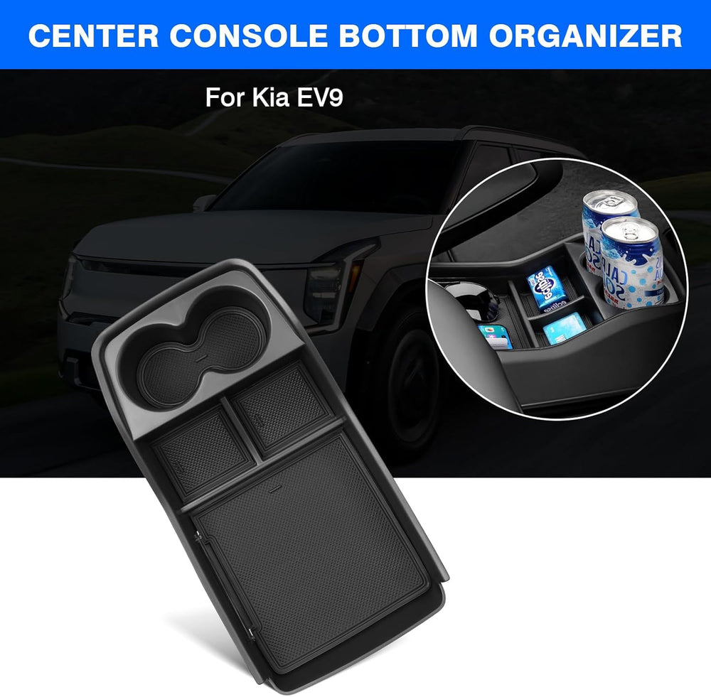 Autorder top view with console open showing insert tray improving organization