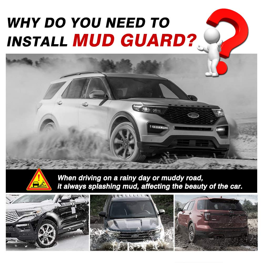 Autorder front right splash guard fitted to wheel arch for protection