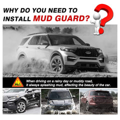 Autorder front right splash guard fitted to wheel arch for protection