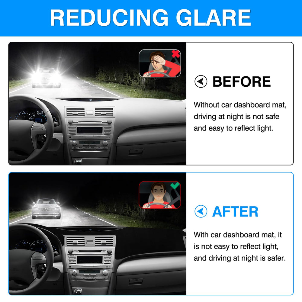 Autorder installed in Camry front view reducing windshield glare