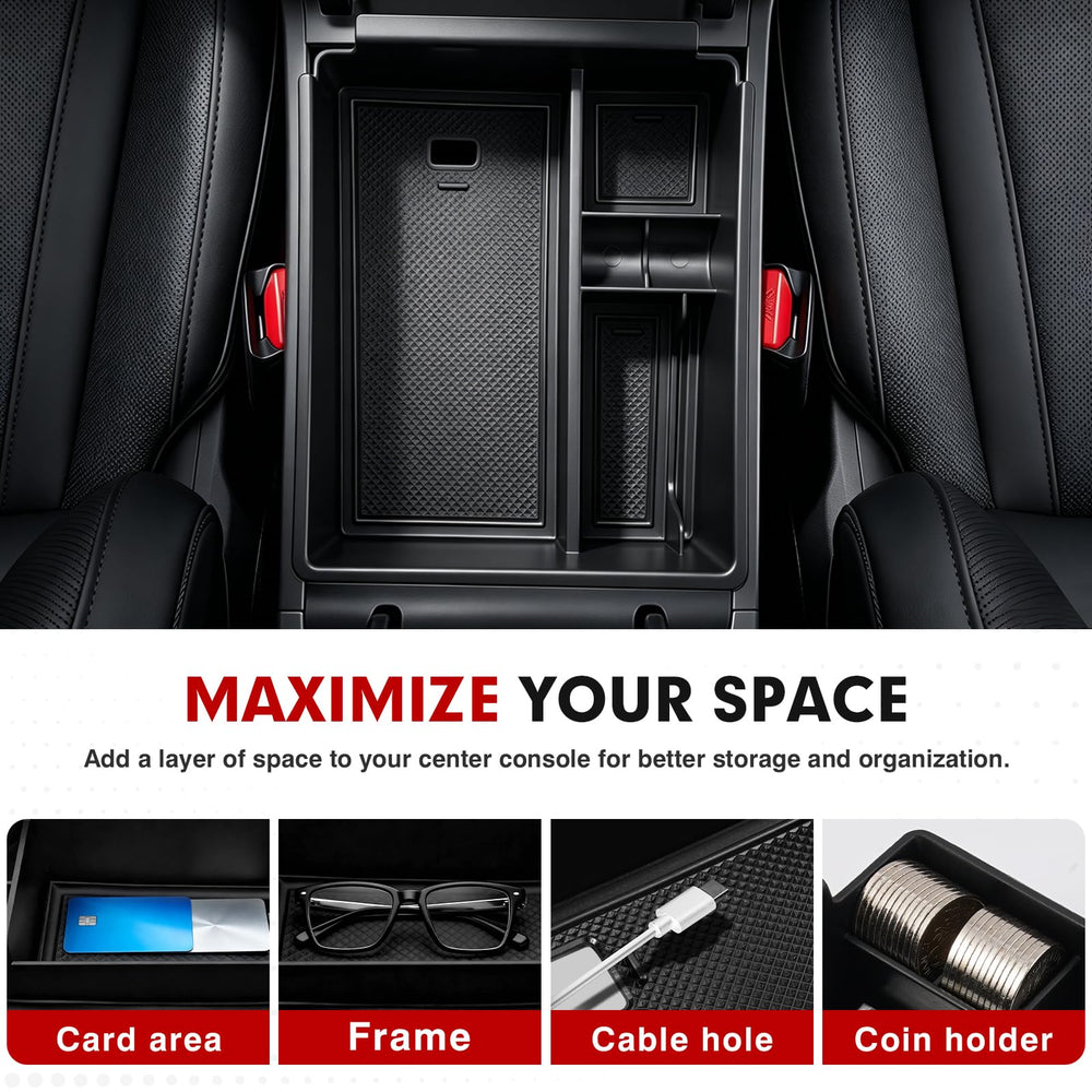 Autorder inserted into Hyundai Santa Cruz armrest demonstrating perfect OEM-like fit and stability