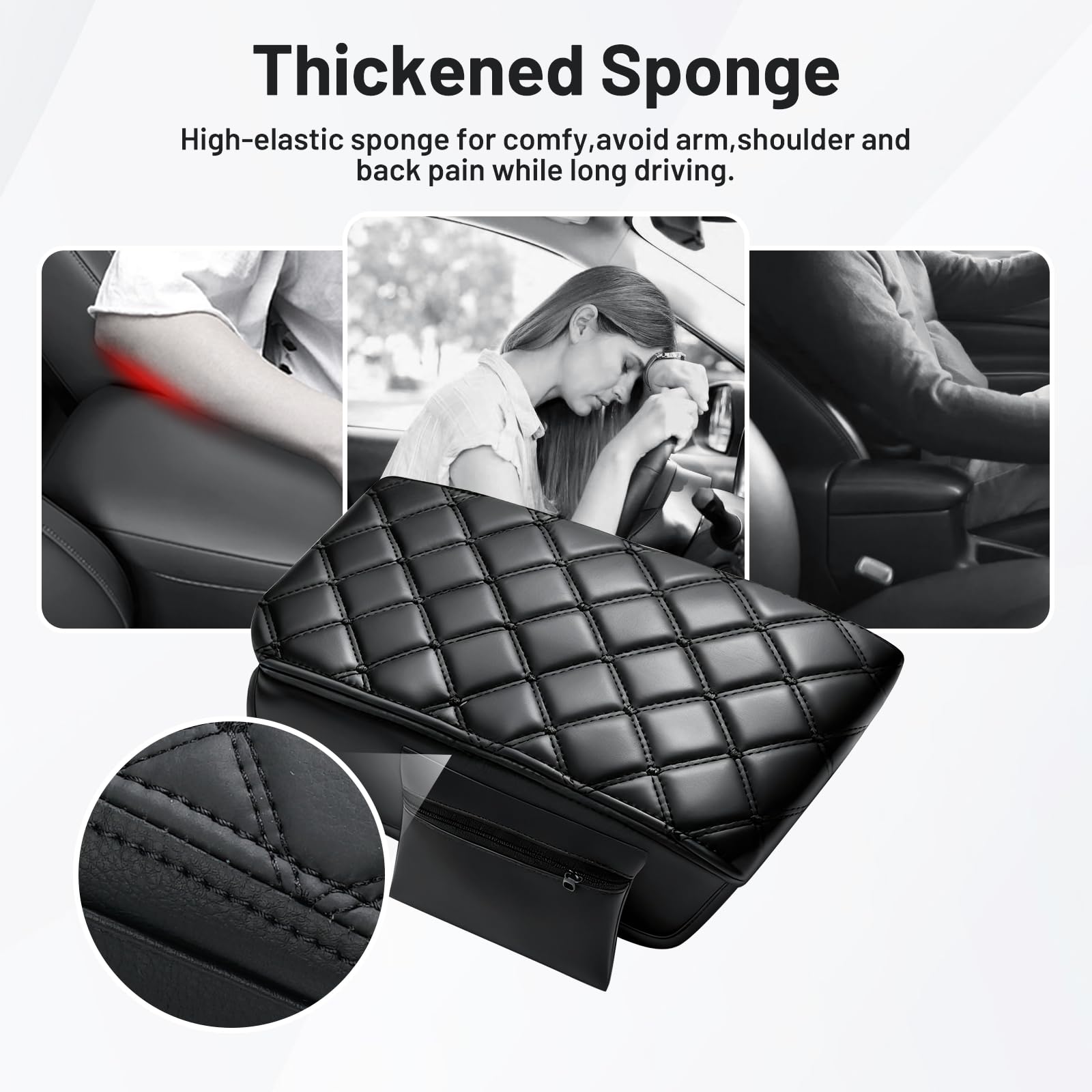Autorder side pocket detail storing phone and keys for easy access