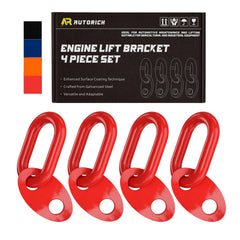 AUTORICH 7100 front view red showing sturdy brackets and clean finish for secure lifts