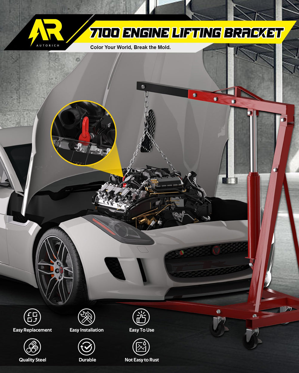 AUTORICH 7100 in workshop setting showing brand and improved visibility during work