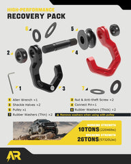 AUTORICH unit installed on a recovery strap demonstrating fast, tool-free connection benefit