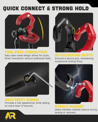 AUTORICH shackle magnetic closure image showing secure latch that speeds attachments