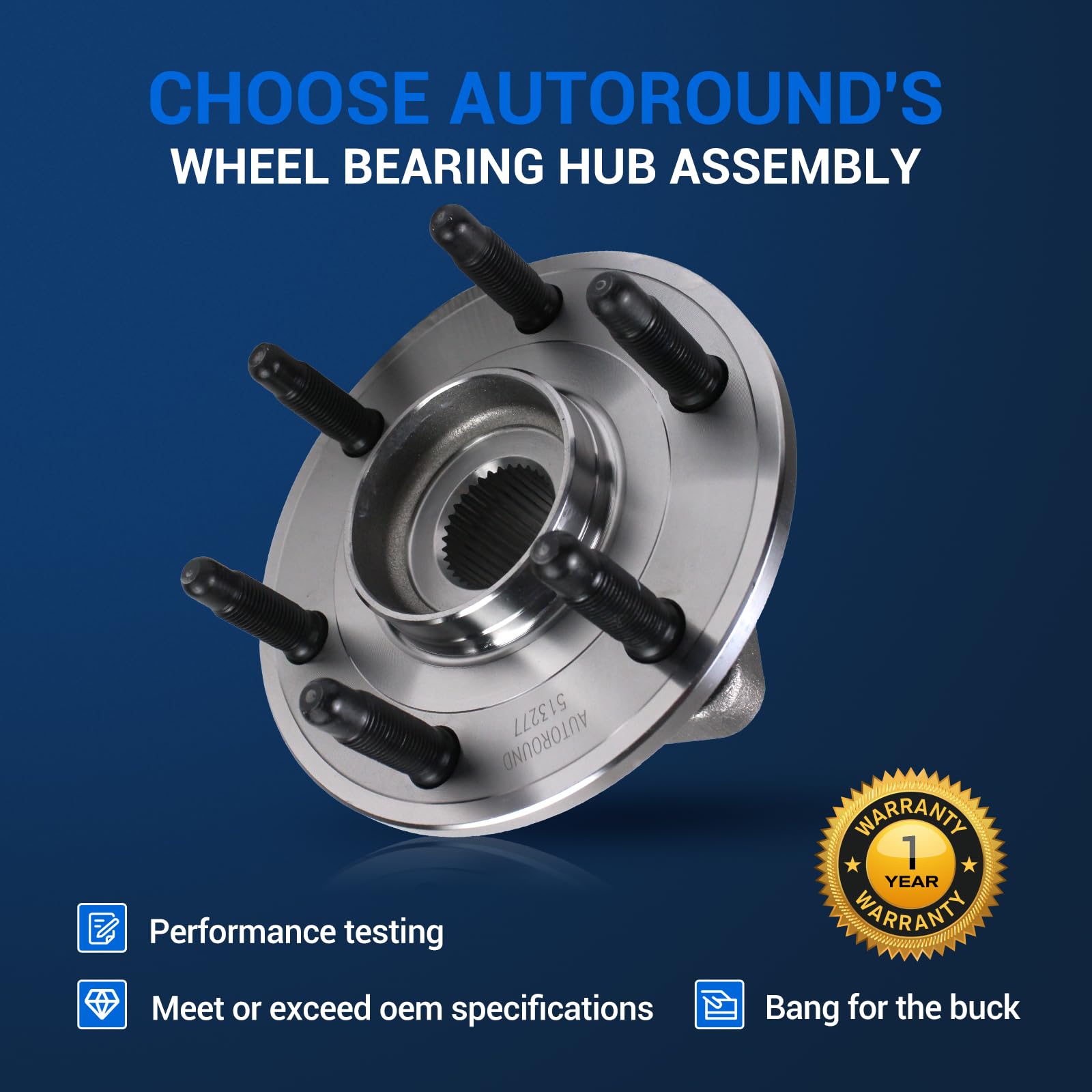 Autoround flange side profile illustrating correct bolt pattern and accurate fitment