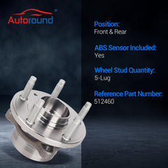 Autoround hub side showing flange measurements, precise OEM geometry