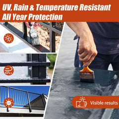 Autosel brush applying to rusty frame showing quick conversion benefit